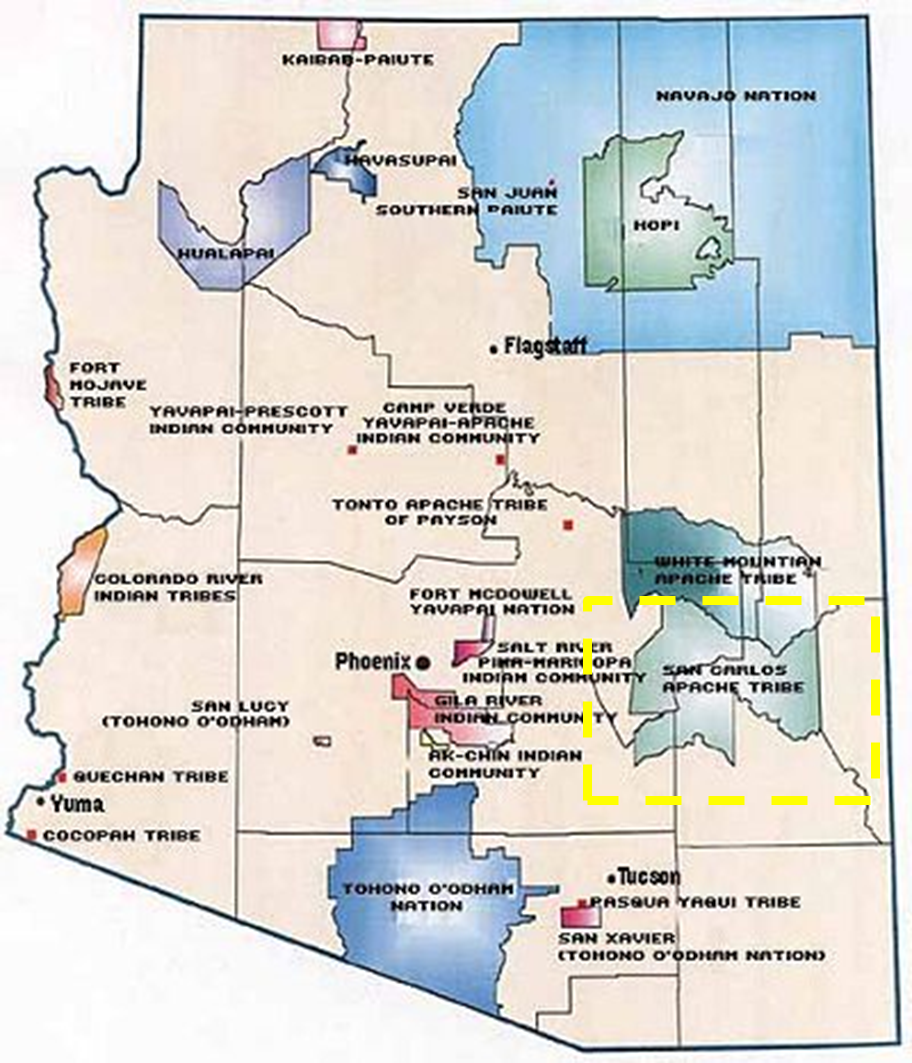 Apache Indian Tribe Location